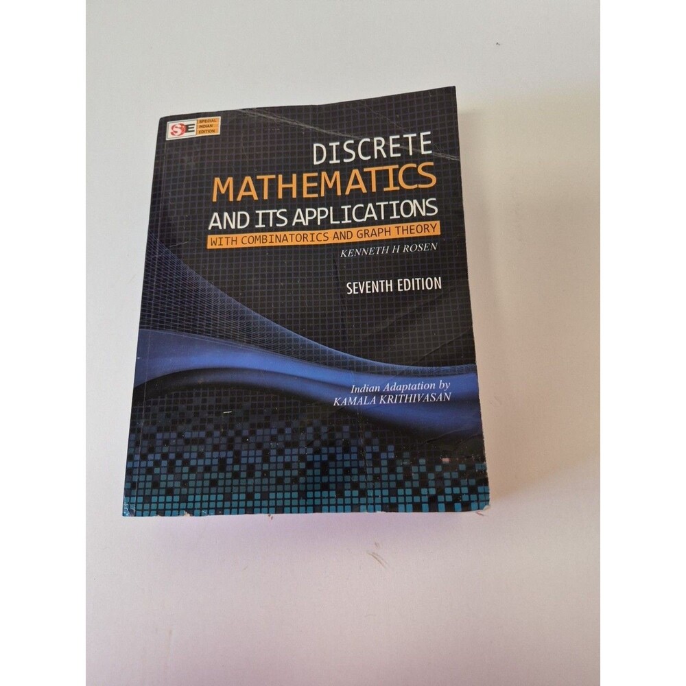 Discrete Mathematics and Its Applications 6th Ed Kenneth Rosen Paperback 2007